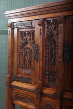 Load image into Gallery viewer, English Oak Carved Cabinet c.1900