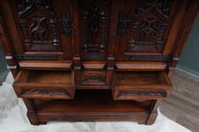 Load image into Gallery viewer, English Oak Carved Cabinet c.1900