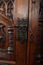 Load image into Gallery viewer, English Oak Carved Cabinet c.1900