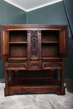 Load image into Gallery viewer, English Oak Carved Cabinet c.1900