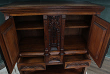 Load image into Gallery viewer, English Oak Carved Cabinet c.1900