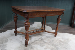 French Oak Table c.1900