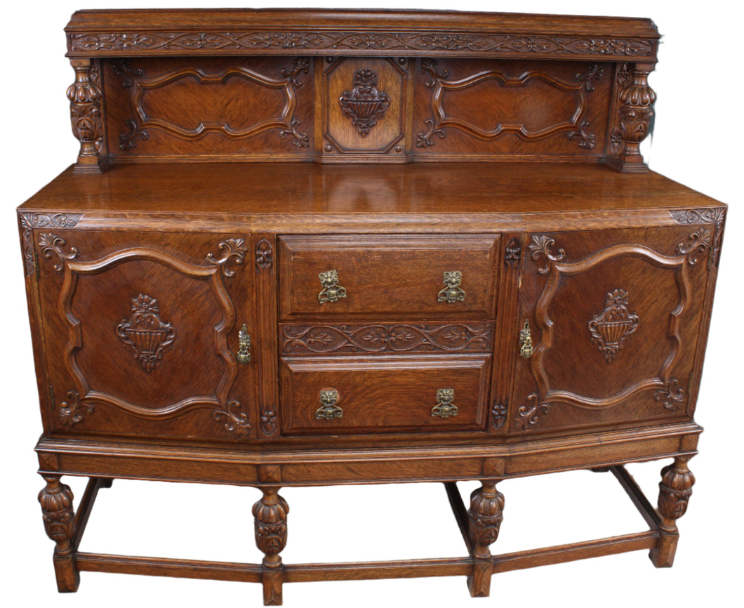 English Oak Sideboard c.1910