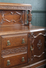 Load image into Gallery viewer, English Oak Sideboard c.1910