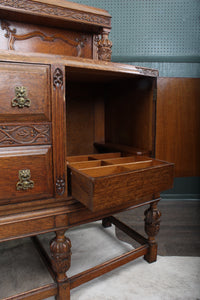 English Oak Sideboard c.1910
