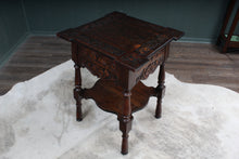 Load image into Gallery viewer, French Carved Oak Occasional Table c.1880