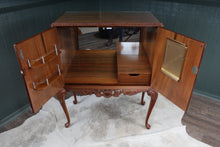 Load image into Gallery viewer, English Burl Walnut Cocktail Cabinet c.1930
