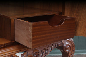English Burl Walnut Cocktail Cabinet c.1930