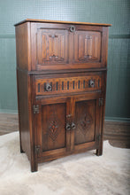 Load image into Gallery viewer, English Oak Cocktail Cabinet c.1940