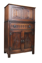 Load image into Gallery viewer, English Oak Cocktail Cabinet c.1940