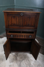 Load image into Gallery viewer, English Oak Cocktail Cabinet c.1940