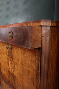 English Georgian Inlaid Walnut Desk c.1850