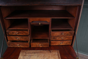 English Georgian Inlaid Walnut Desk c.1850