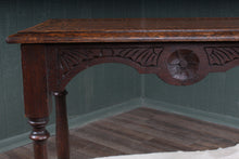 Load image into Gallery viewer, Carved Oak French Occasional Table c.1900