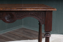 Load image into Gallery viewer, Carved Oak French Occasional Table c.1900