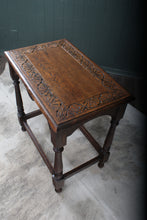 Load image into Gallery viewer, Carved Oak French Occasional Table c.1900