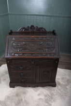 Load image into Gallery viewer, English Carved Oak Fall Front Desk c.1880