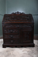 Load image into Gallery viewer, English Carved Oak Fall Front Desk c.1880