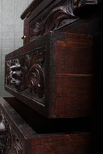 Load image into Gallery viewer, English Carved Oak Fall Front Desk c.1880