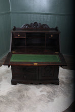 Load image into Gallery viewer, English Carved Oak Fall Front Desk c.1880