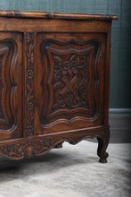 Load image into Gallery viewer, French Carved Oak Bedding Box c.1900