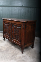 Load image into Gallery viewer, French Carved Oak Bedding Box c.1900