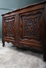 Load image into Gallery viewer, French Carved Oak Bedding Box c.1900