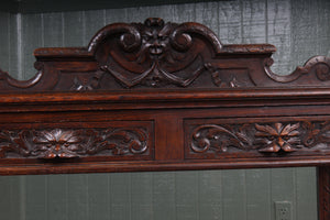 French Oak Carved Side Table c.1900