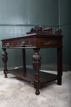 Load image into Gallery viewer, French Oak Carved Side Table c.1900