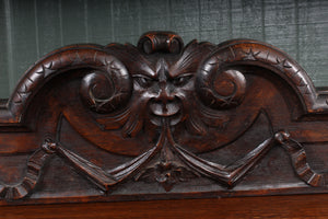 French Oak Carved Side Table c.1900