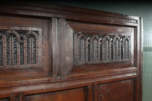 Carved European Oak Settle c.1800