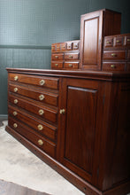 Load image into Gallery viewer, English Mahogany Sacristy Cabinet c.1900-1910