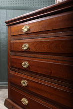 Load image into Gallery viewer, English Mahogany Sacristy Cabinet c.1900-1910