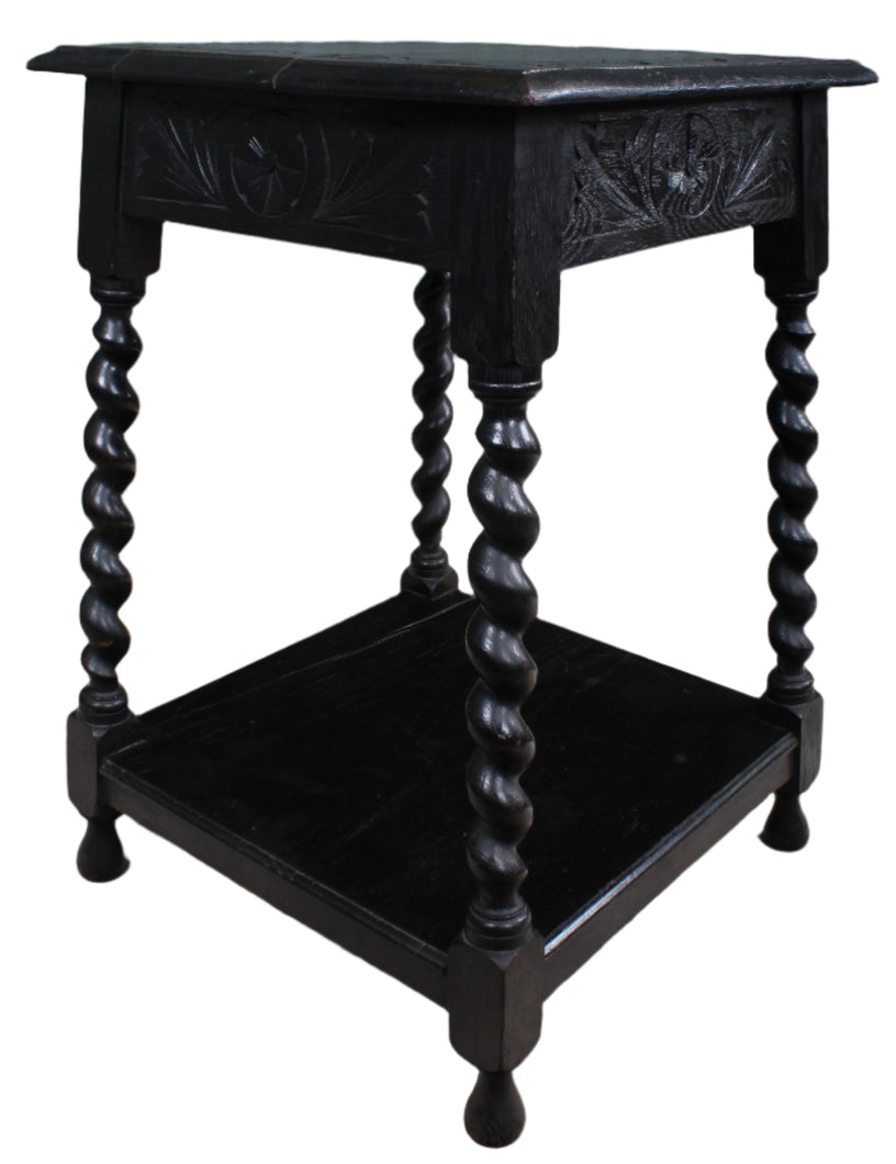 French Carved Oak Occasional Table c.1900