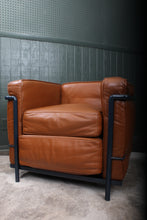 Load image into Gallery viewer, Pair Leather Chairs LC2 Le Corbusier for Cassina Style
