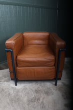 Load image into Gallery viewer, Pair Leather Chairs LC2 Le Corbusier for Cassina Style