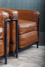 Load image into Gallery viewer, Pair Leather Chairs LC2 Le Corbusier for Cassina Style