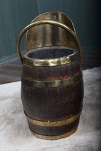 Load image into Gallery viewer, Oak and Brass Coal Hod c.1890