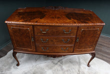 Load image into Gallery viewer, English Burl Walnut Sideboard c.1920