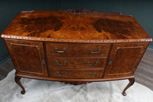 Load image into Gallery viewer, English Burl Walnut Sideboard c.1920
