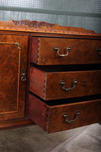 Load image into Gallery viewer, English Burl Walnut Sideboard c.1920