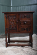 Load image into Gallery viewer, English Solid Oak Bedside Cabinet c.1940