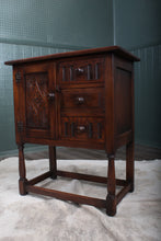 Load image into Gallery viewer, English Solid Oak Bedside Cabinet c.1940