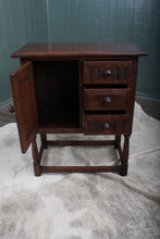 Load image into Gallery viewer, English Solid Oak Bedside Cabinet c.1940