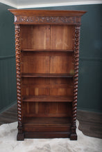 Load image into Gallery viewer, French Oak Bookcase c.1890
