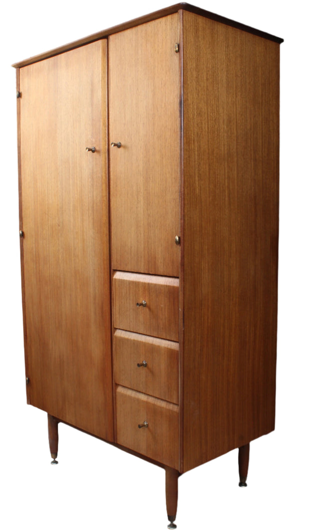English MidCentury Gentlemans Wardrobe c.1960 by Nathan