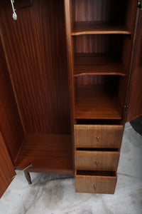 English MidCentury Gentlemans Wardrobe c.1960 by Nathan