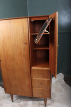 Load image into Gallery viewer, English MidCentury Gentlemans Wardrobe c.1960 by Nathan