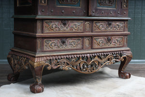 Solid Carved Cabinet c.1920