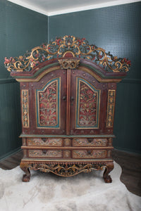 Solid Carved Cabinet c.1920